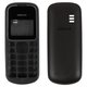 Корпус для Nokia 1280, High Copy, чорний, передня і задня панель