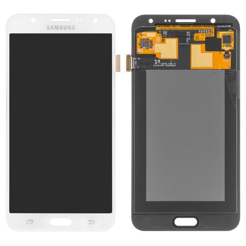 Дисплей для Samsung J700 Galaxy J7, белый, без рамки, Original, сервисная упаковка, #GH97 17670A