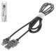 USB кабель Baseus Bear, USB тип-A, Lightning, 100 см, 2 A, чорний, сірий, #CALBE-0G