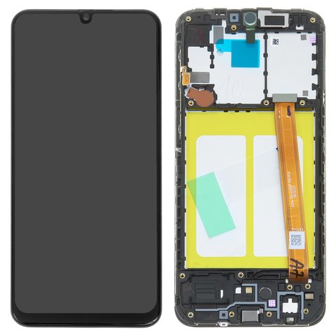 Дисплей для Samsung A202 Galaxy A20e, чорний, з рамкою, Original PRC , original glass