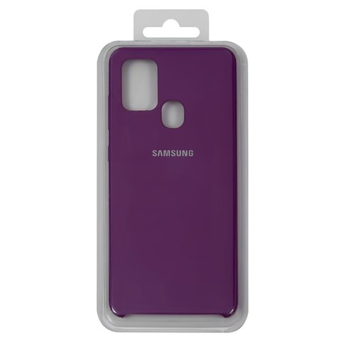 Чехол для Samsung A217 Galaxy A21s, фиолетовый, Original Soft Case, силикон, grape 43 