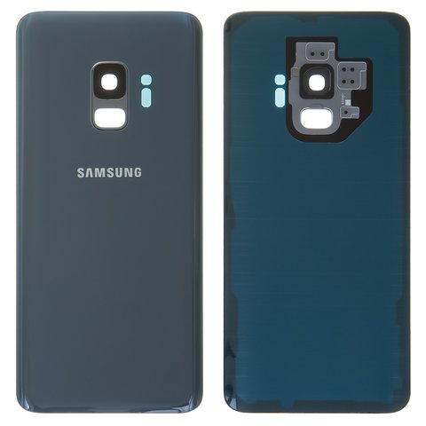 Задняя панель корпуса для Samsung G960F Galaxy S9, серая, со стеклом камеры, полная, Original PRC , titanium gray