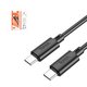 USB кабель Hoco X88, 2xUSB тип-C, 100 см, 60 Вт, чорний, #6931474783363