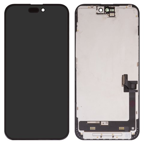 Дисплей для iPhone 15 Plus, чорний, з рамкою, Original PRC , NEW