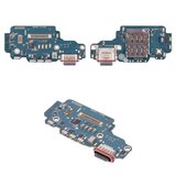 Шлейф для Samsung S938 Galaxy S25 Ultra, коннектора зарядки, с компонентами, Original (PRC), плата зарядки