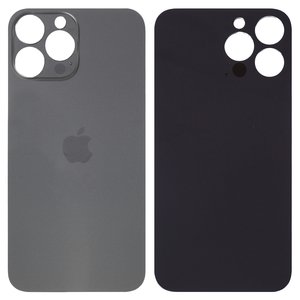 Задня панель корпуса для iPhone 13 Pro Max, сіра, не потрібно знімати скло камери, Original PRC , Graphite, big hole