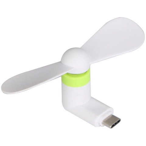 Вентилятор Mini, белый, мобильный, USB тип C