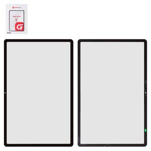 Стекло корпуса G+OCA PRO для Samsung T730  Galaxy Tab S7 FE 12.4" Wi FI, T735  Galaxy Tab S7 FE 12.4" LTE, T736B  Galaxy Tab S7 FE 12.4" LTE 5G, с OCA пленкой, черное