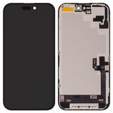 Дисплей для iPhone 16, чорний, з рамкою, High Copy, без помилки, (OLED) soft diagnosable, DD-OLED