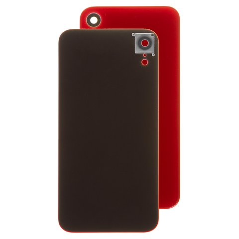 Задняя панель корпуса для iPhone XR, красная, со стеклом камеры, small hole