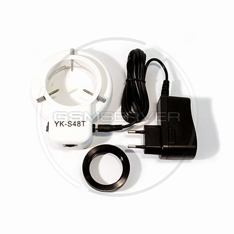 Lámpara circular LED YK S48T para microscopios estéreos de ST60 series