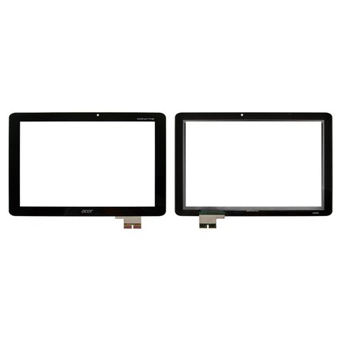 Touchscreen compatible with Acer Iconia Tab A510, Iconia Tab A511, Iconia Tab A700, Iconia Tab A701, black  #69.10I20.T02 69.10I20.F01