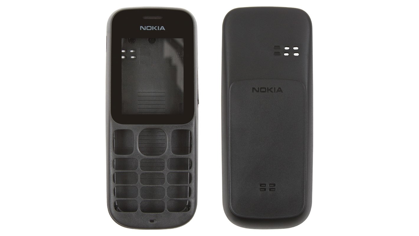 Корпус для Nokia 101, High Copy, черный, передняя и задняя панель - All  Spares