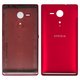 Housing compatible with Sony C5302 M35h Xperia SP, C5303 M35i Xperia SP, (red)