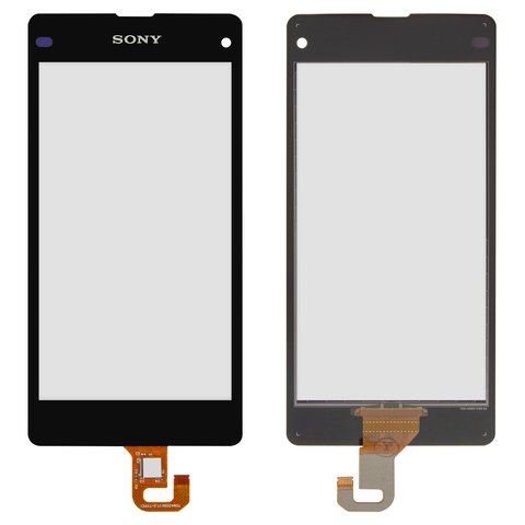 Touchscreen compatible with Sony D5503 Xperia Z1 Compact Mini, black, 4,3" 