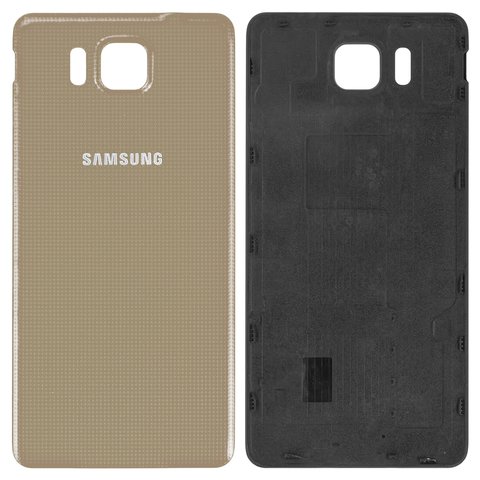 Battery Back Cover compatible with Samsung G850F Galaxy Alpha, golden 