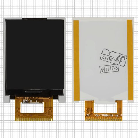 LCD compatible with Nomi i182, 20 pin  #CM 177B864 16