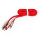 Cable USB micro USB, 2 in 1, USB tipo-A, micro USB tipo-B, Lightning, rojo