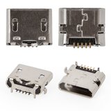 Charge Connector compatible with Asus FonePad 7 FE170CG, (5 pin, type 2, micro USB type-B, (K012) long)