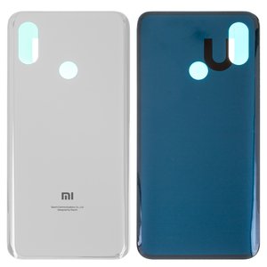 Panel trasero de carcasa puede usarse con Xiaomi Mi 8, blanco, M1803E1A