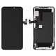 Pantalla LCD puede usarse con iPhone 11 Pro Max, negro, con marco, PRC, Self-welded OEM