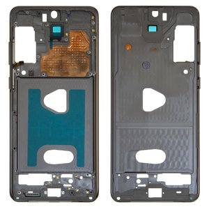 Parte media de carcasa puede usarse con Samsung G985 Galaxy S20 Plus, G986 Galaxy S20 Plus 5G, gris, marco para fijar pantalla, cosmic grey