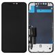 LCD compatible with iPhone 11, (black, with frame, AAA, with camera and proximity sensor plastics, (TFT), YOUDA)
