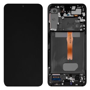 Pantalla LCD puede usarse con Samsung S906B Galaxy S22 Plus 5G, negro, con marco, Original PRC 