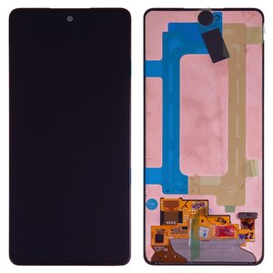 LCD compatible with Samsung A536 Galaxy A53 5G, black, without frame, original change glass 