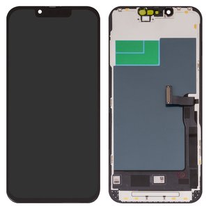 Pantalla LCD puede usarse con iPhone 13 Pro, negro, con marco, AAA, tianma TFT 