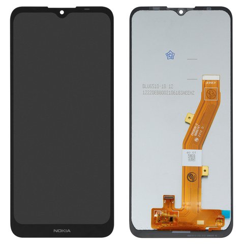 LCD compatible with Nokia C10, C20, C21, black, without frame, Original PRC  