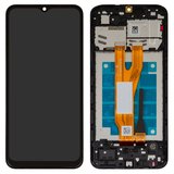 LCD compatible with Samsung A032 Galaxy A03 Core, (black, with frame, Original (PRC))