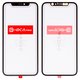 Housing Glass G+OCA PRO compatible with iPhone 11 Pro, (with OCA film, black)
