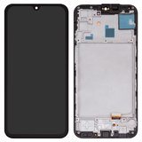 LCD compatible with Samsung A155 Galaxy A15, A156 Galaxy A15 5G, (black, with frame, High Copy, (OLED))