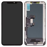 LCD compatible with iPhone XS Max, (black, with frame, AAA, (TFT), ZY, LTPS HD+)