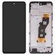 Pantalla LCD puede usarse con Infinix Hot 50 4G (X6882), negro, con marco, High Copy