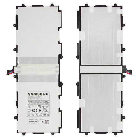 Battery SP3676B1A(1S2P  compatible with Samsung N8000 Galaxy Note, P5100 Galaxy Tab2 , P5110 Galaxy Tab2 , P7500 Galaxy Tab, P7510 Galaxy Tab, Li ion, 3.7 V, 7000 mAh, Original PRC #GH43 03562A