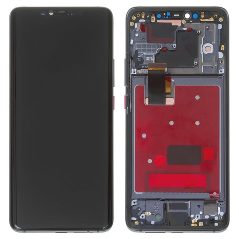 LCD compatible with Huawei Mate 20 Pro, black, with frame, Original PRC , LYA L29 
