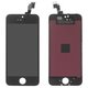 LCD compatible with Apple iPhone 5S, iPhone SE, (black, with frame, AAA, NCC ESR ColorX)