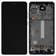 LCD compatible with Samsung A525 Galaxy A52, A526 Galaxy A52 5G, (white, with frame, Original, service pack) #GH82-25524D/GH82-25526D/GH82-25754D
