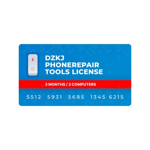 DZKJ PhoneRepair Tools License 3 Months 3 Computers 