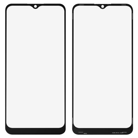Housing Glass compatible with Samsung A025G Galaxy A02s, M025 Galaxy M02s, black, 163 mm 