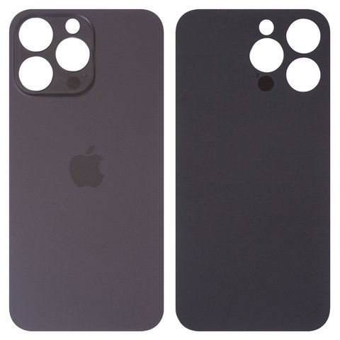 Housing Back Cover compatible with iPhone 14 Pro Max, black, no need to remove the camera glass, Original PRC , big hole 