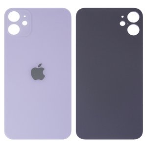 Housing Back Cover compatible with iPhone 11, purple, no need to remove the camera glass, Original PRC , big hole 