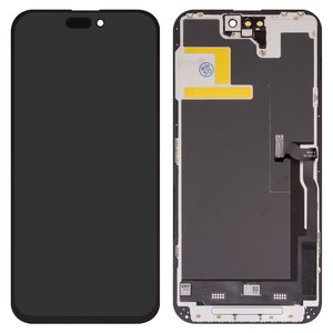 Дисплей для iPhone 14 Pro Max, черный, с рамкой, AAA, TFT , ZY, LTPS FHD