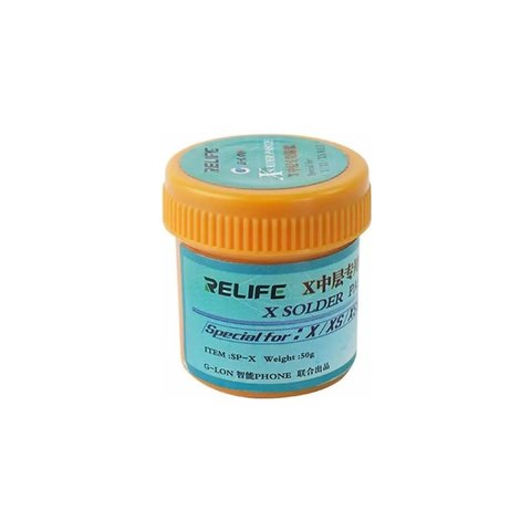 BGA Paste RELIFE SP X, Sn 42%, Bi 58%, 158 °C, 50 g 