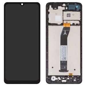 LCD compatible with Xiaomi Redmi A3, Redmi A3x, black, with frame, High Copy, 23129RN51X, 23129RN51H 