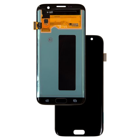 Pantalla LCD puede usarse con Samsung G935 Galaxy S7 EDGE, negro, sin marco, original vidrio reemplazado 