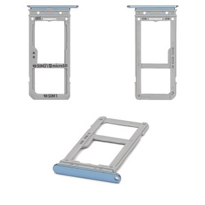 Sujetador de tarjeta SIM puede usarse con Samsung G950FD Galaxy S8, G955FD Galaxy S8 Plus, azul claro, coral Blue, dual SIM