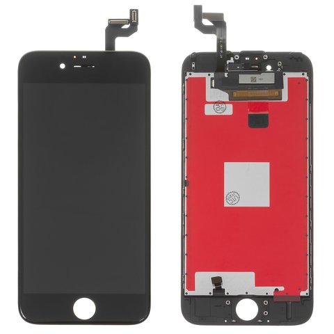 Pantalla LCD puede usarse con Apple iPhone 6S, negro, con marco, AAA, Tianma+